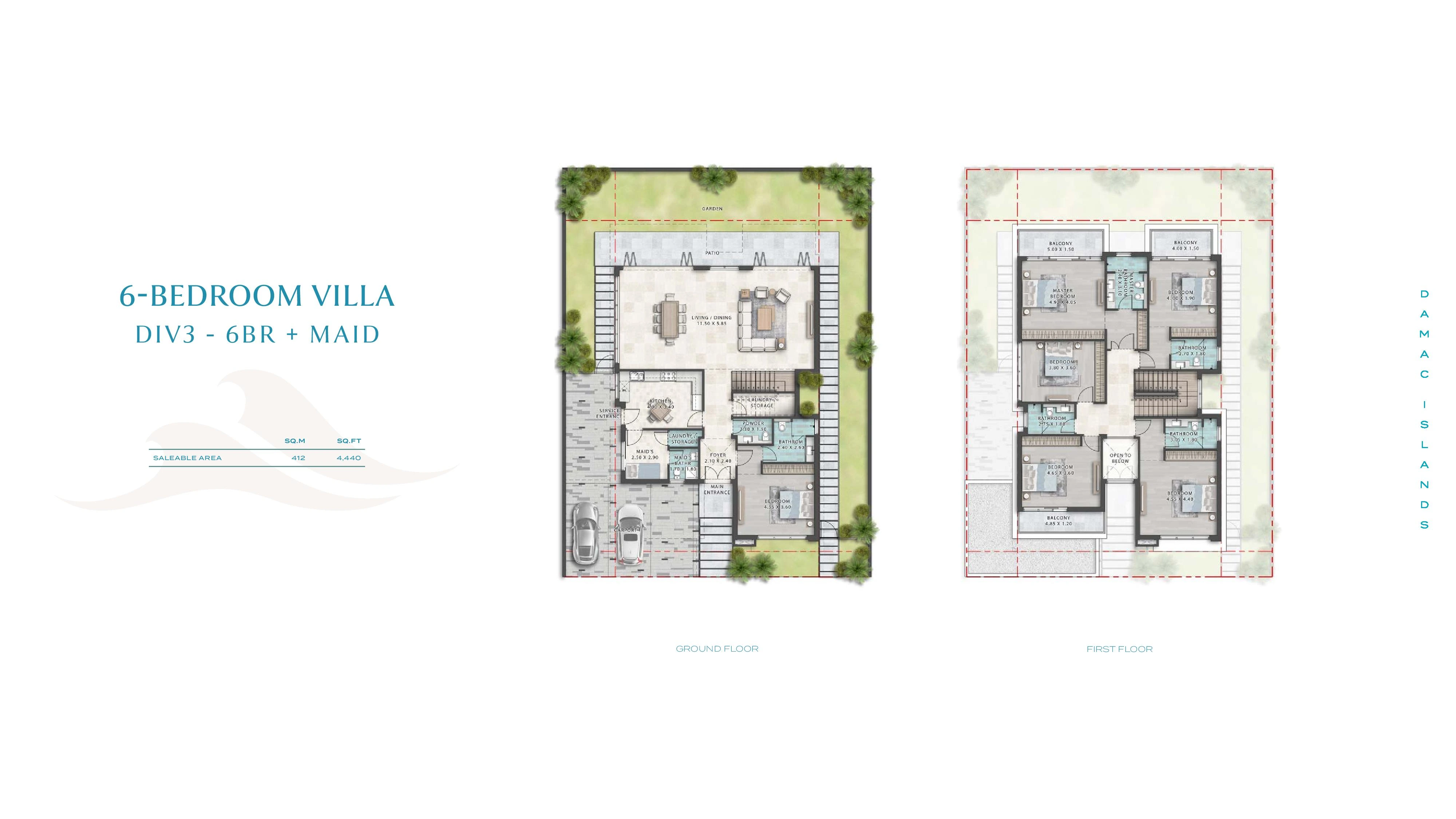 فيلا 6 غرف داماك آيلاند